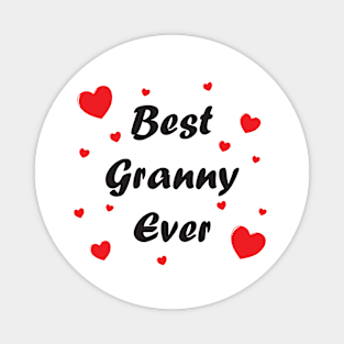 Best granny ever heart doodle hand drawn design Magnet